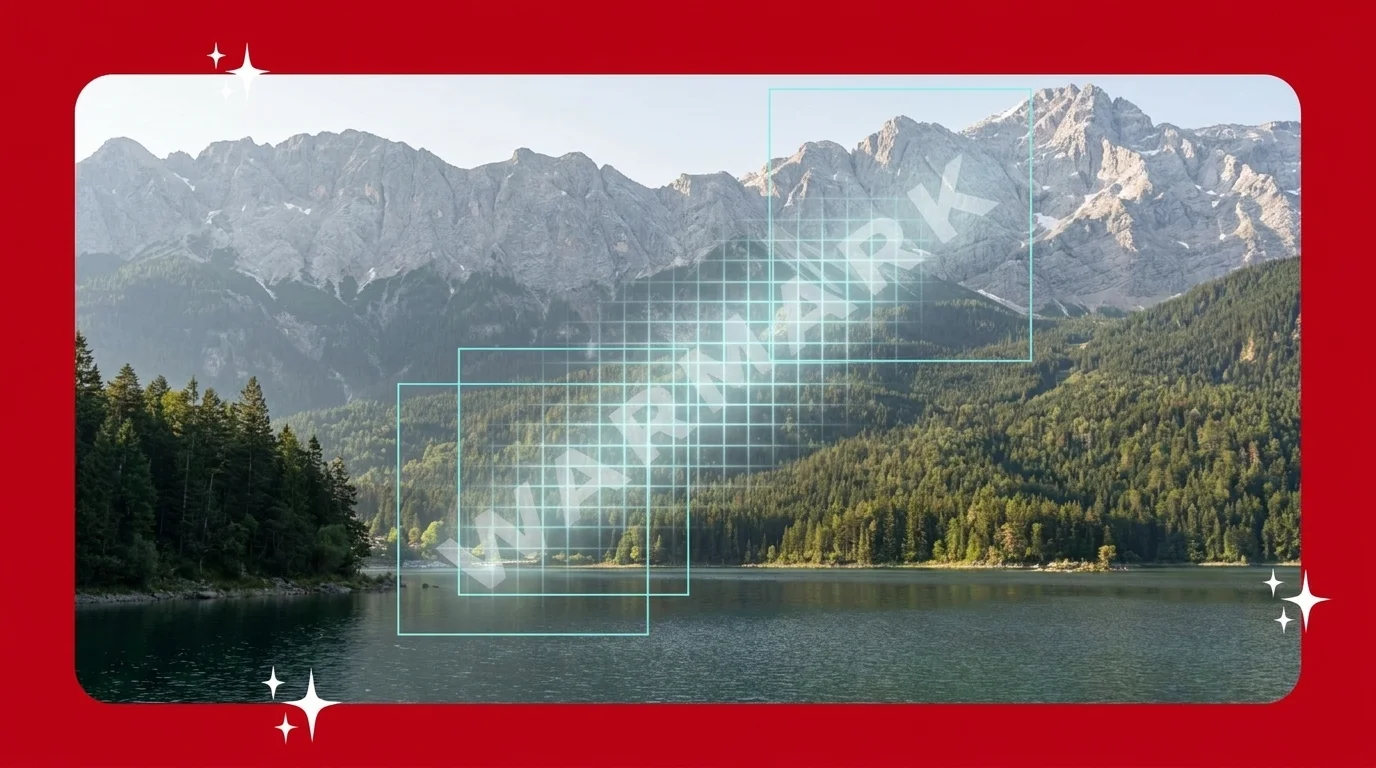 Smart AI detection of watermarks